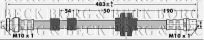 BORG & BECK bbh6982 -  Тормозной шланг